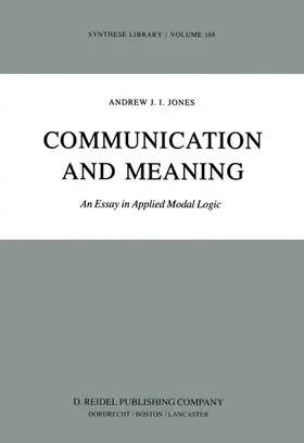 Jones | Communication and Meaning | Buch | 978-90-277-1543-2 | sack.de