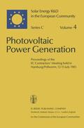 Palz |  Photovoltaic Power Generation | Buch |  Sack Fachmedien