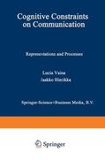 Hintikka / Vaina |  Cognitive Constraints on Communication | Buch |  Sack Fachmedien