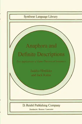 Kulas / Hintikka |  Anaphora and Definite Descriptions | Buch |  Sack Fachmedien