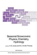 Orville-Thomas / Jones |  Seasonal Snowcovers: Physics, Chemistry, Hydrology | Buch |  Sack Fachmedien