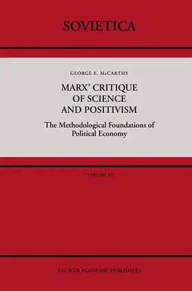 McCarthy |  Marx' Critique of Science and Positivism | Buch |  Sack Fachmedien