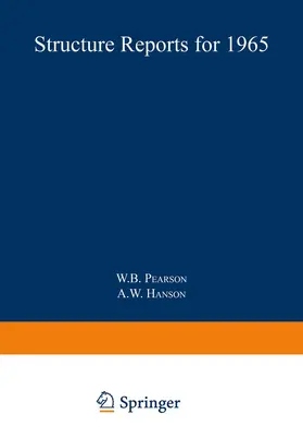 Pearson / Hanson |  Structure Reports for 1965 | Buch |  Sack Fachmedien