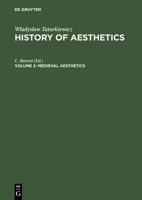 Barrett |  Medieval Aesthetics | Buch |  Sack Fachmedien