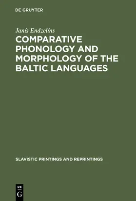 Endzelíns | Comparative Phonology and Morphology of the Baltic Languages | Buch | 978-90-279-1915-1 | sack.de