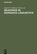 Creore / Anderson |  Readings in Romance Linguistics | Buch |  Sack Fachmedien