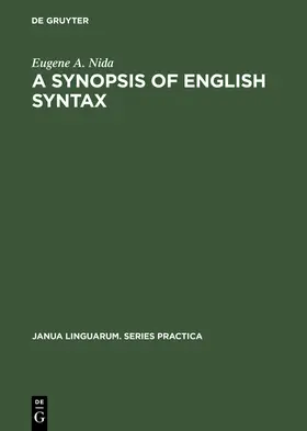 Nida | A Synopsis of English Syntax | Buch | 978-90-279-2430-8 | sack.de
