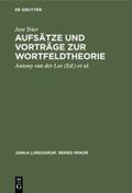 Trier / Reichmann / Lee |  Aufsätze und Vorträge zur Wortfeldtheorie | Buch |  Sack Fachmedien
