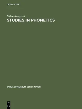 Romportl | Studies in Phonetics | Buch | 978-90-279-2667-8 | www.sack.de