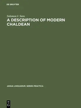 Sara |  A Description of Modern Chaldean | Buch |  Sack Fachmedien