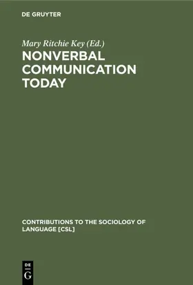 Key |  Nonverbal Communication Today | Buch |  Sack Fachmedien