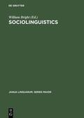 Bright |  Sociolinguistics | Buch |  Sack Fachmedien