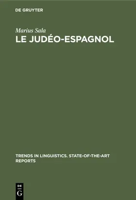 Sala |  Le Judéo-Espagnol | Buch |  Sack Fachmedien