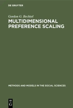 Bechtel |  Multidimensional preference scaling | Buch |  Sack Fachmedien