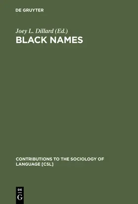 Dillard |  Black Names | Buch |  Sack Fachmedien