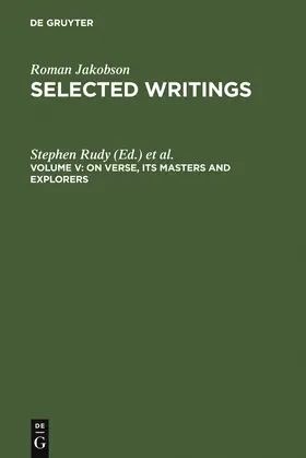 Taylor / Rudy |  On Verse, Its Masters and Explorers | Buch |  Sack Fachmedien