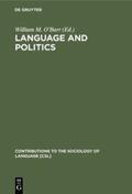 O’Barr |  Language and Politics | Buch |  Sack Fachmedien