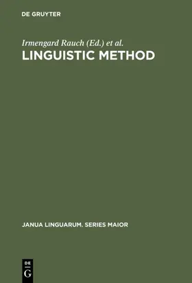 Carr / Rauch |  Linguistic Method | Buch |  Sack Fachmedien