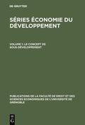  Le concept de sous-développement | Buch |  Sack Fachmedien