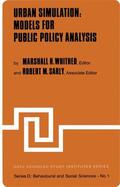 Whithed / Sarly |  Urban Simulation: Models for Public Policy Analysis | Buch |  Sack Fachmedien