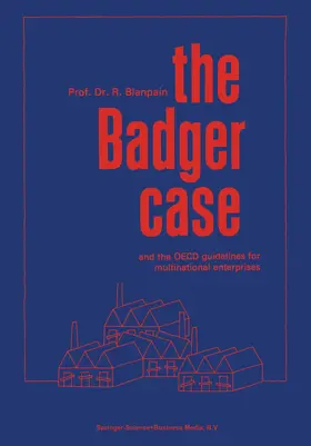 Blanpain | The Badger Case and the OECD Guidelines for Multinational Enterprises | Buch | 978-90-312-0056-6 | sack.de