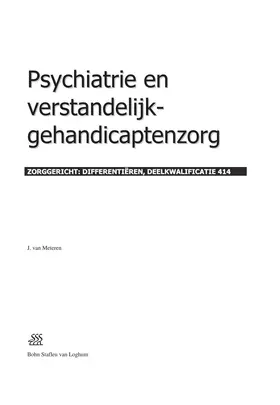 van Meteren |  Psychiatrie En Verstandelijk-Gehandicaptenzorg | Buch |  Sack Fachmedien