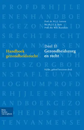 Leenen |  Handboek gezondheidsrecht deel II | eBook | Sack Fachmedien