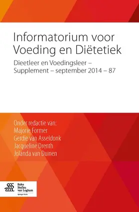 Former / van Asseldonk / Drenth |  Informatorium Voor Voeding En Diëtetiek | Buch |  Sack Fachmedien