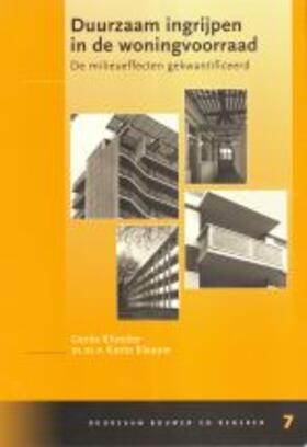 Klunder |  Duurzaam ingrijpen in de woningvoorraad | Buch |  Sack Fachmedien