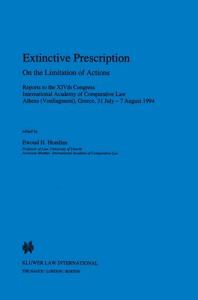 Hondius | Extinctive Prescription: On the Limitations of Actions | Buch | 978-90-411-0029-0 | sack.de