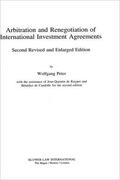 Peter |  Arbitration & Renegotiation of Intl Investment Agreements, 2nd Ed | Buch |  Sack Fachmedien
