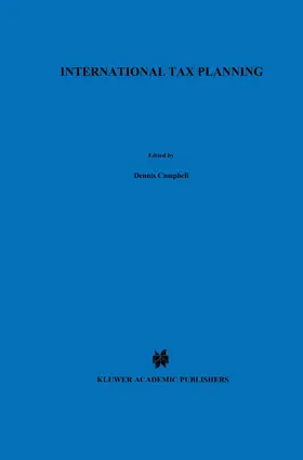Campbell |  International Tax Planning | Buch |  Sack Fachmedien
