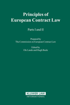 Lando / Beale | The Principles of European Contract Law, Parts I and II | Buch | 978-90-411-1305-4 | sack.de