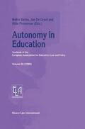 Berka / Penneman / De Groof |  Autonomy in Education | Buch |  Sack Fachmedien