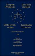 Basedow |  European Private Law, Sources, III | Buch |  Sack Fachmedien