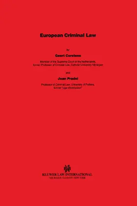 Corstens / Pradel |  European Criminal Law | Buch |  Sack Fachmedien