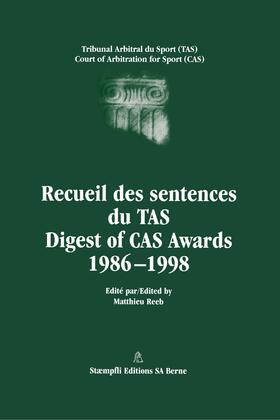 Reeb |  Digest of Cas Awards | Buch |  Sack Fachmedien
