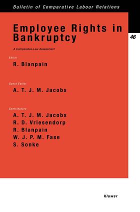 Blanpain / Jacobs | Employee Rights in Bankruptcy, a Comparative-Law Assessment | Buch | 978-90-411-1942-1 | sack.de