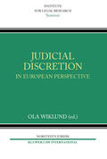 Wiklund |  Judicial Discretion in European Perspective | Buch |  Sack Fachmedien