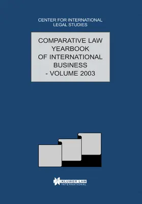 Campbell | The Comparative Law Yearbook of International Business: Volume 25, 2003 | Buch | 978-90-411-2222-3 | sack.de