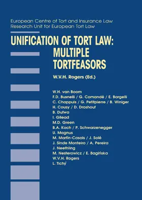 Rogers | Unification of Tort Law: Multiple Tortfeasors | Buch | 978-90-411-2319-0 | www.sack.de