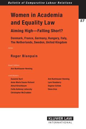 Blanpain | Women in Academia & Equality Law. Aiming High - Falling Short? | Buch | 978-90-411-2427-2 | sack.de