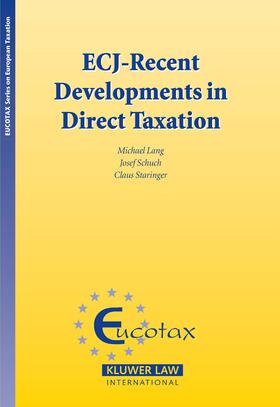 Lang / Schuch | Ecj - Recent Developments in Direct Taxation (Ecuotax Series in European Taxation Vol 13) | Buch | 978-90-411-2509-5 | sack.de