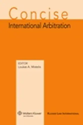 Mistelis |  Concise Arbitration | Buch |  Sack Fachmedien