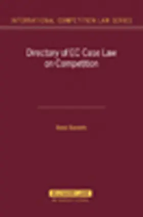 Barents | Directory on EC Case Law on Competition | Buch | 978-90-411-2656-6 | sack.de