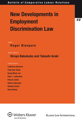 Blanpain | New Developments in Employment Discrimination Law | Buch | 978-90-411-2782-2 | sack.de