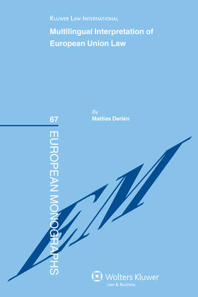 Derlén |  Multilingual Interpretation of European Union Law | Buch |  Sack Fachmedien
