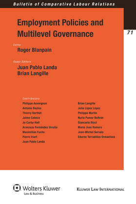 Blanpain / Langille | Employment Policies and Multilevel Governance | Buch | 978-90-411-2866-9 | sack.de