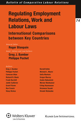 Blanpain | Regulating Employment Relations, Work and Labour Laws: International Comparisons Between Key Countries | Buch | sack.de