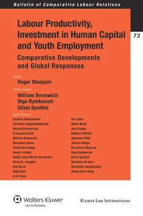 Blanpain / Bromwich / Rymkevich |  Labour Productivity, Investment in Human Capital and Youth Employment: Comparative Developments and Global Responses | Buch |  Sack Fachmedien